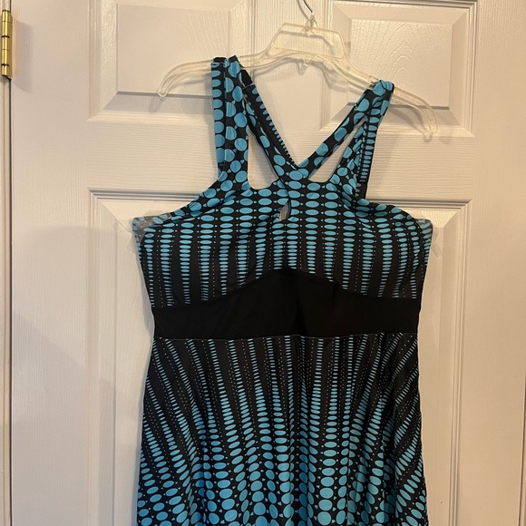 Women Plus Size Two-Piece Tankini Halter Neck Slimming Tummy Summer Swimsuit 18W - Picture 8 of 11